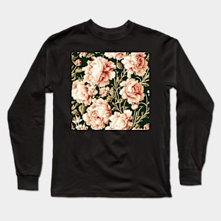 Vintage Floral Cottagecore Romantic Flower Design Long Sleeve T-Shirt